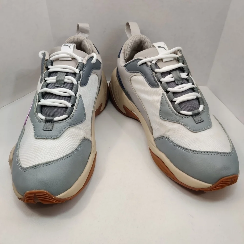 PUMA Running Sneakers Thunder Electric Chunky Grey Pink Leather Women's Sz‎ 6.5